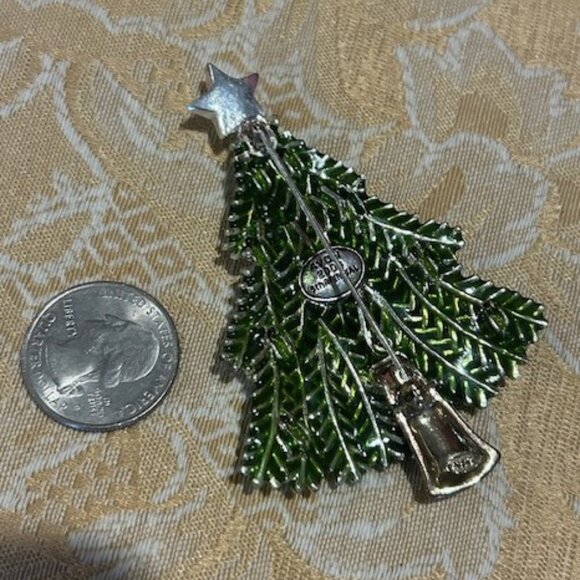 HOLIDAY🎄🎄AVON 2008 - 5th Annual Green Enamel Tree BROOCH - Picture 6 of 7